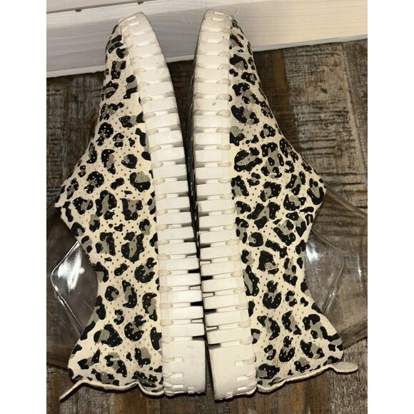 Ilse Jacobsen Sz EU 36 US 6 Perforated Slip-On Shoes Printed Tulip Latte Leopard - Picture 5 of 10